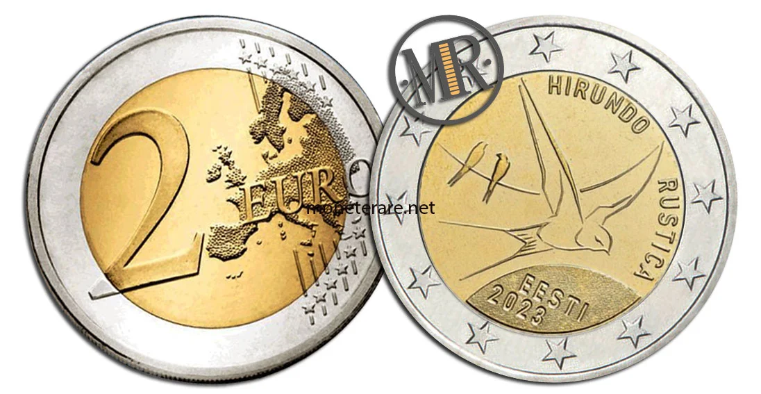 2 Euro Gedenkmünzen Estland 2023 Die Schwalbe