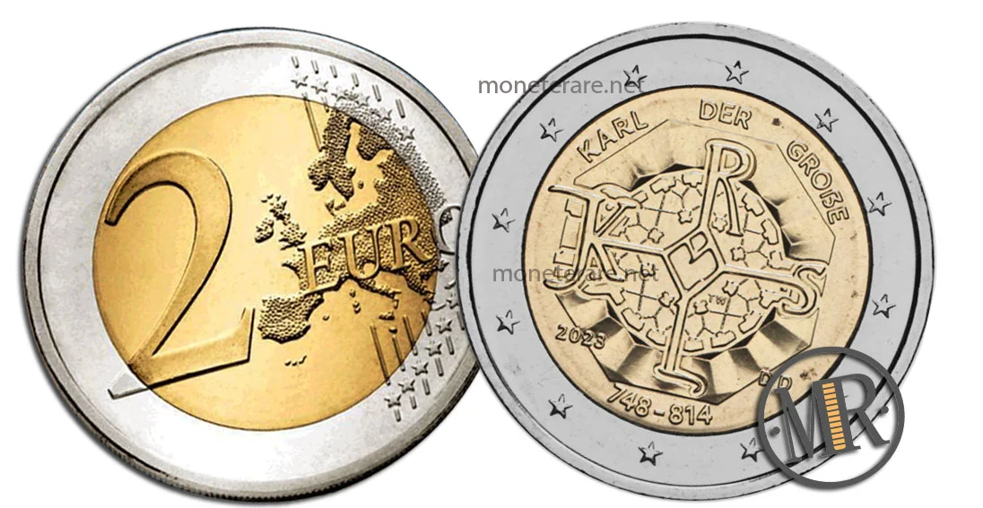 2 Euro Commemorativi Deutschland 2023 Karl der Große