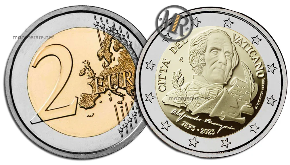 2 Euro Commemorativi Vatikan 2023 Alessandro Manzoni