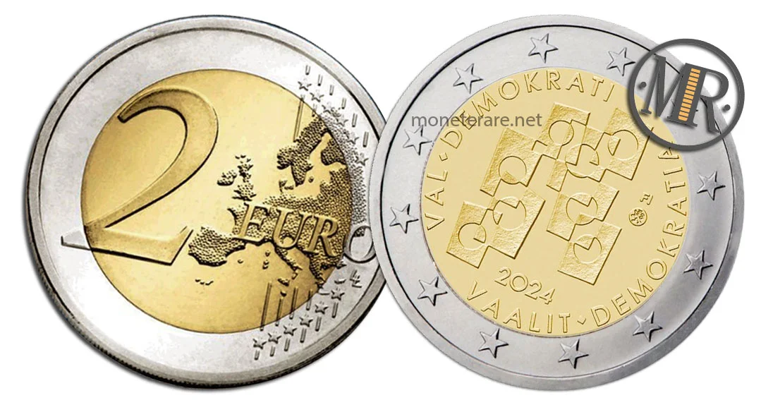 2 Euro Gedenkmünzen Finnland 2024 Wahlen und Demokratie
