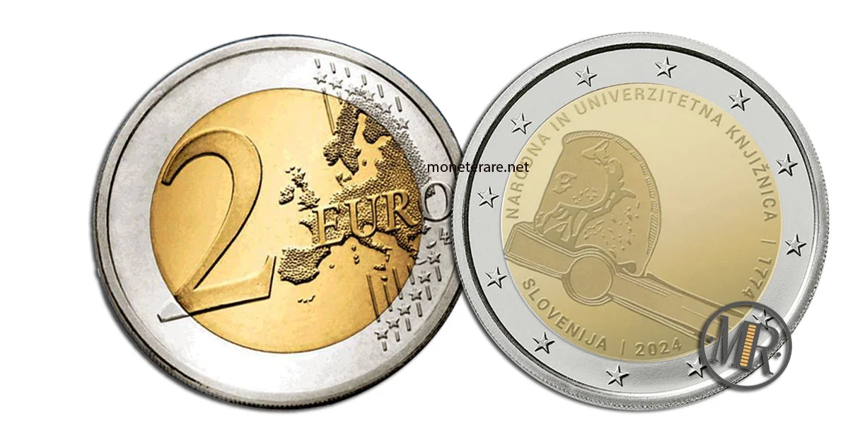 2 Euro Slowenien 2024 National- und Universitätsbibliothek
