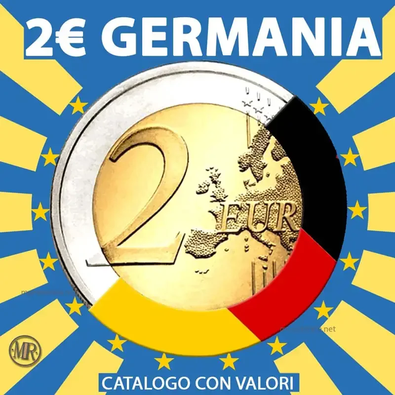 2 Euro Gedenkmünzen Deutschland — Collage aller Ausgaben