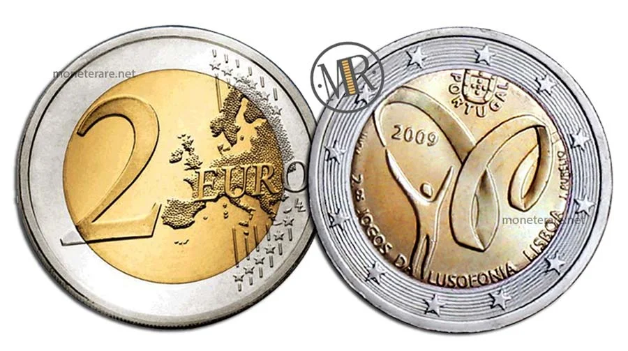 2-Euro-Gedenkmünze Portugal 2009 Spiele der Lusophonie