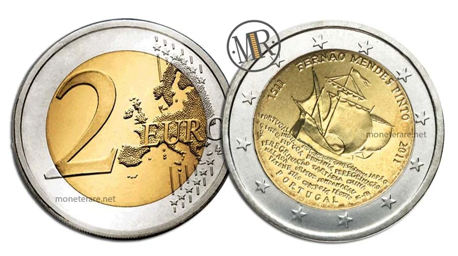 2-Euro-Gedenkmünze Portugal 2011 Fernão Mendes Pinto