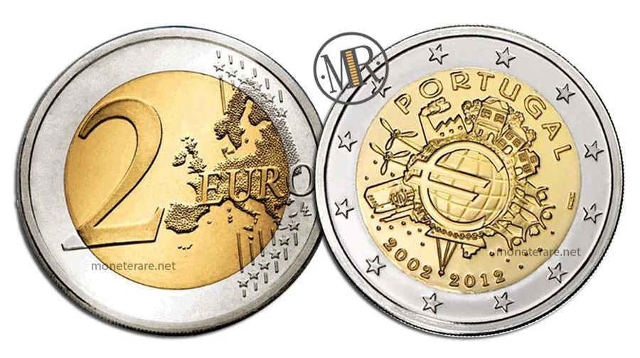 2-Euro-Gedenkmünze Portugal 2012 EURO