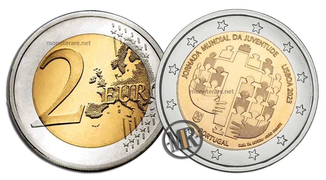 2-Euro-Gedenkmünze Portugal 2023 Weltjugendtag in Lissabon