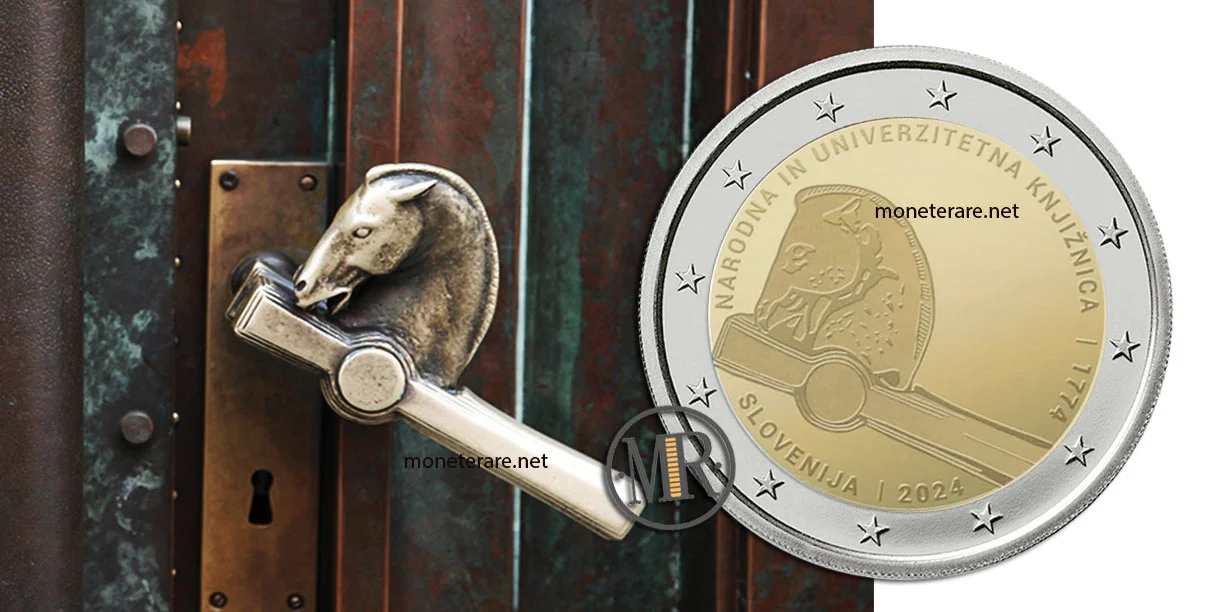 2 Euro Commemorative Slovenia 2024 Biblioteca Nazionale Universitaria Maniglia