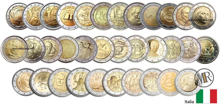 2 Euro Gedenkmünzen Italien Cover