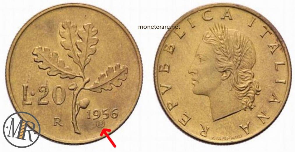 20 Lire 1956 PROVA