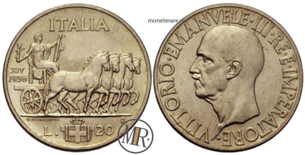 20 Lire Imperium 1936