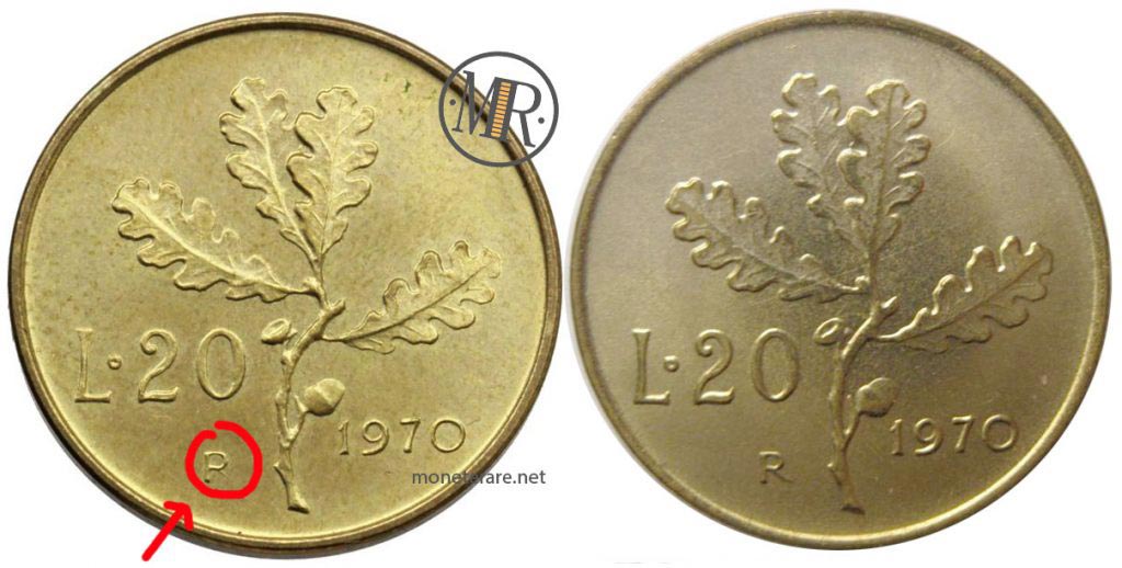 20 Lire 1970 P