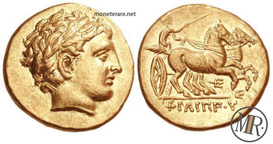 Griechische Münze mit Apollo