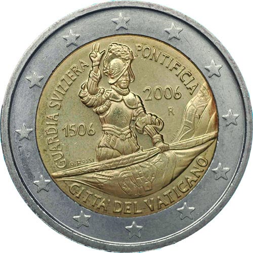 2 euro commemorativi Vaticano 2006