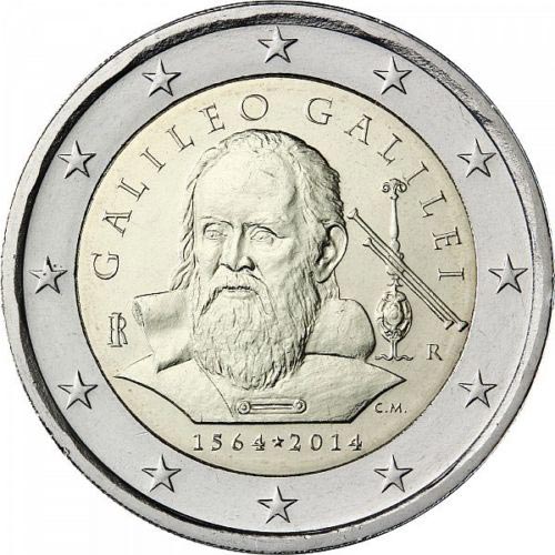 2 euro commemorativi italiani galileo