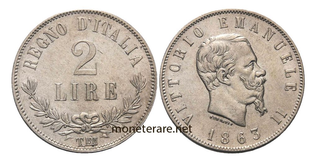 2 Lire Vittorio Emanuele II