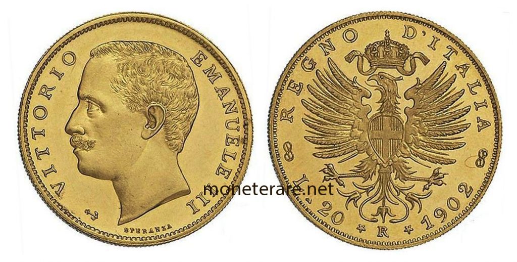 Napoléon d’or Vittorio Emanuele III – 20 Lire Gold