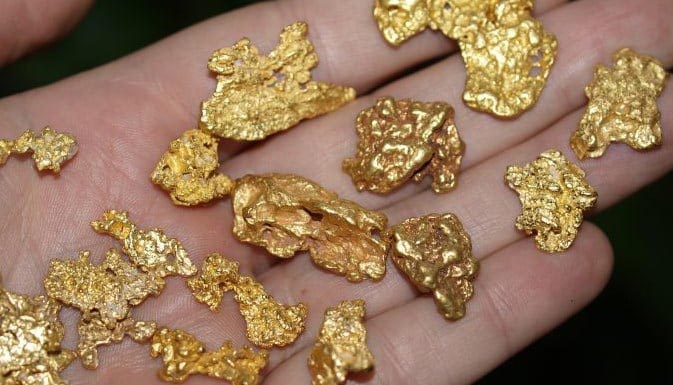 physisches Gold Nuggets