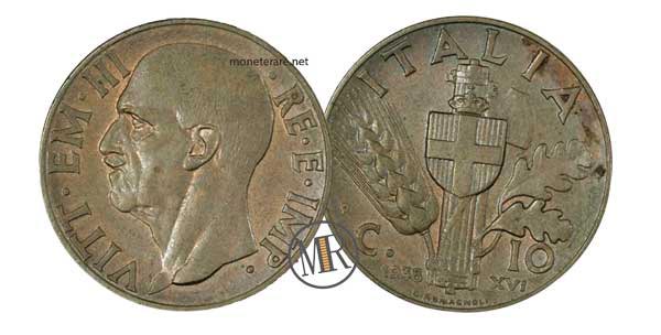 10 Centesimi Impero 2 Tipo Bronzo