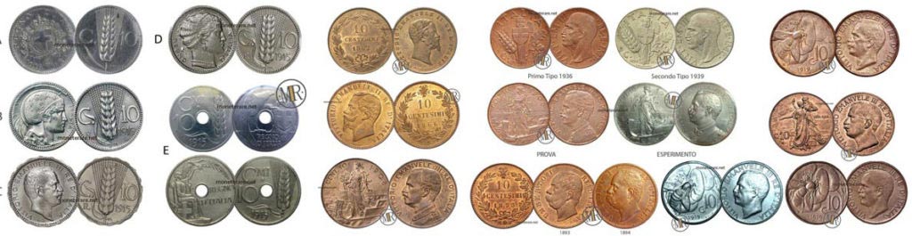 10 centesimi rari di lire
