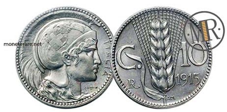 Progetto B per 10 Centesimi 1915