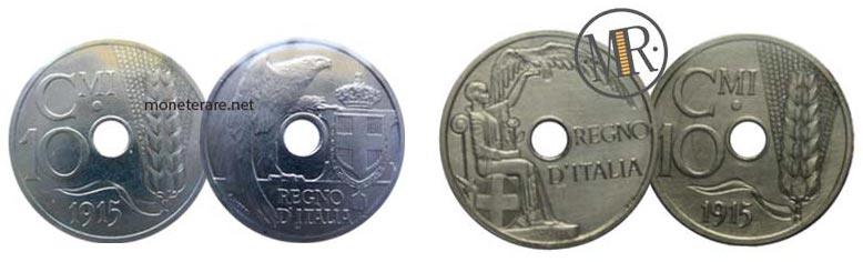 Progetto E per 10 Centesimi 1915
