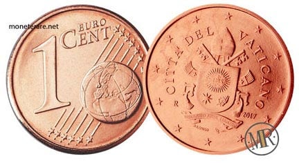 1 Eurocent Vatikan fünfte Serie
