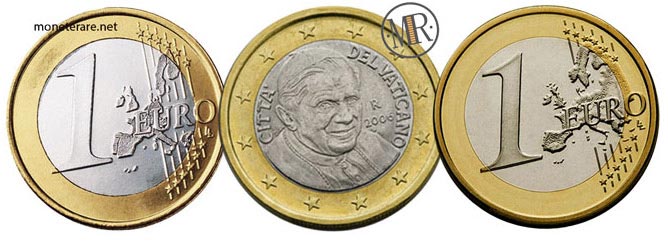1 Euro Vatikan Papst Benedikt XVI 2006