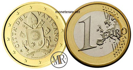1 Euro Vatikan fünfte Serie 2017