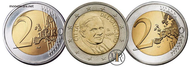 2 euro Vaticano Papst Benedikt XVI 2006