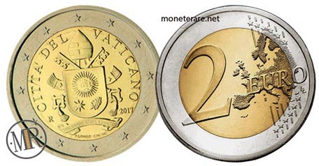2 euro Vaticano quinta serie 2017
