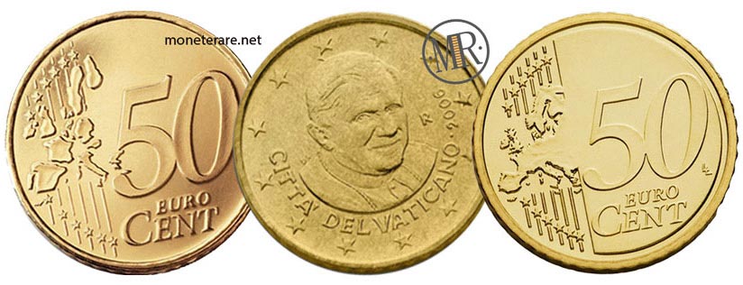 50 Cent Euro Vatikan Papst Benedikt XVI. 2006
