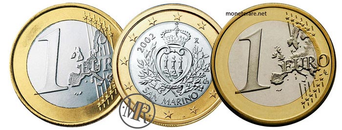 1 Euro San Marino Erste und Zweite Serie
