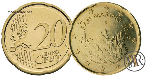20 Eurocent San Marino Dritte Serie