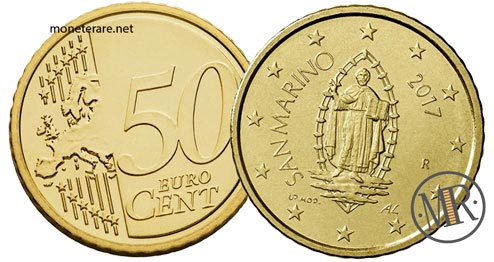 50 Eurocent San Marino Dritte Serie