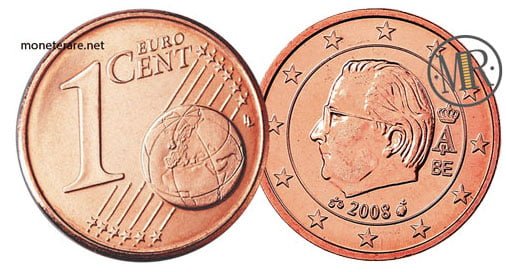 1 Eurocent Belgien Zweite Serie 2008 2013