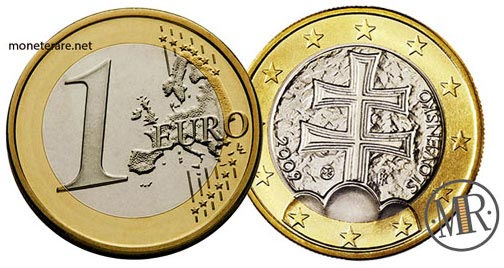 1 Euro Münze aus der Slowakei