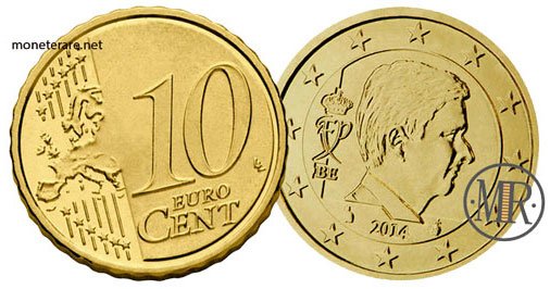 10 Eurocent Belgien Vierte Serie 2014