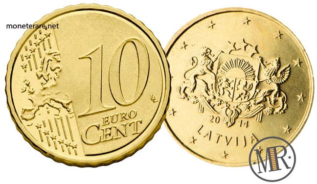 10 Eurocent Lettland