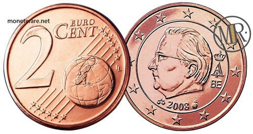 2 Eurocent Belgien Zweite Serie 2008