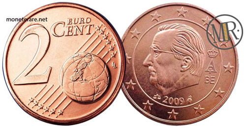 2 Eurocent Euro Belgien Dritte Serie 2009 2013