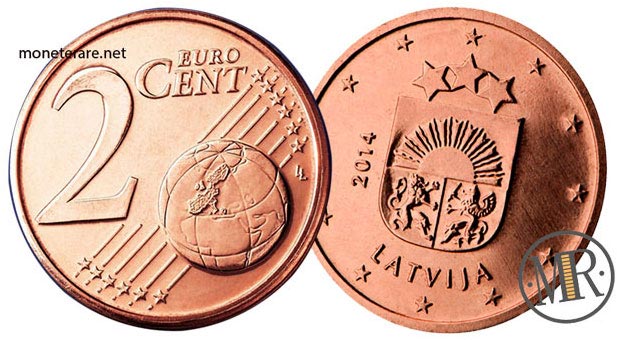 2 Eurocent Lettland