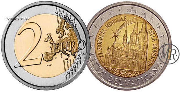2 Euro Commemorativi Vaticano  2005
