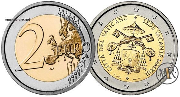 2 Euro Gedenkmünzen Vatikan 2013 Sede Vacante