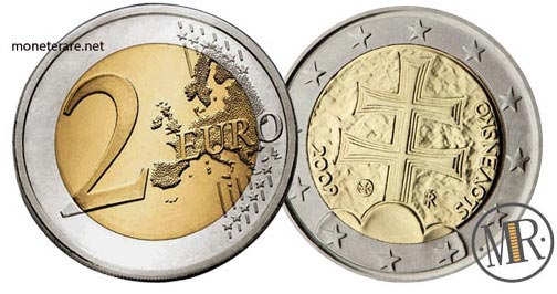 2 Euro Münze aus der Slowakei
