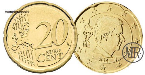 20 Eurocent Belgien Vierte Serie 2014