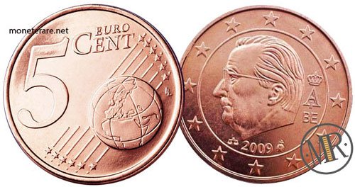 5 Eurocent Euro Belgien Dritte Serie 2009 2013