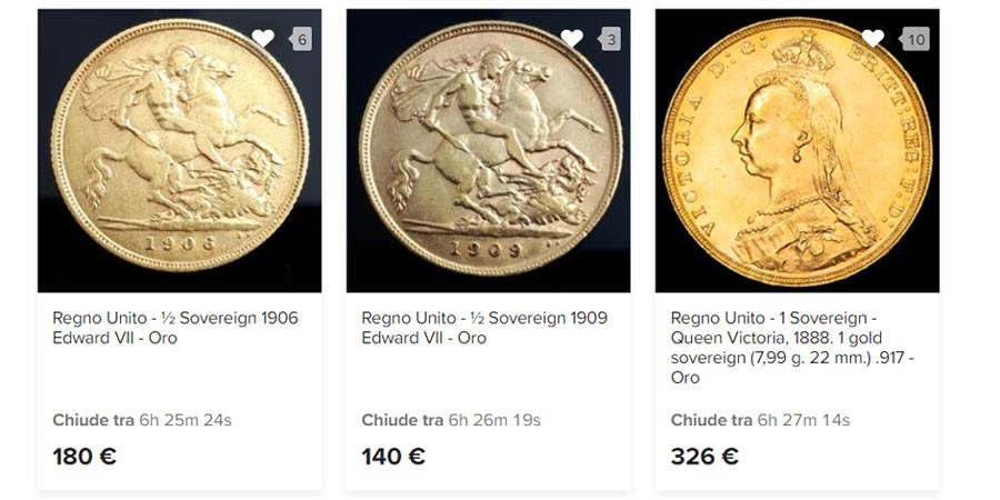 Gold-Sterlingmünzen kaufen