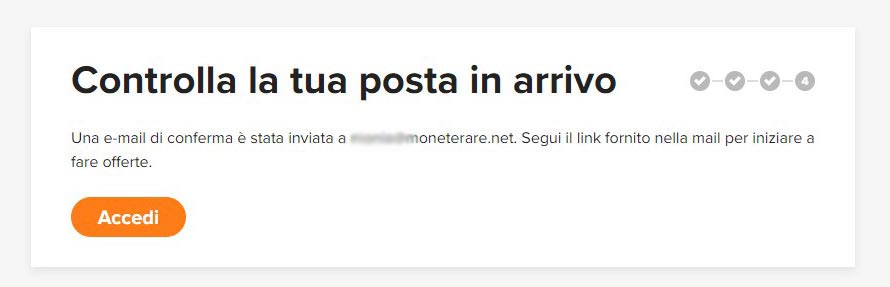 Screenshot: Konto bestätigt – Wie man sich auf Catawiki registriert