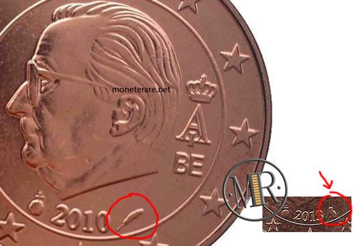 1 Eurocent Belgien Dritte Serie Varianten