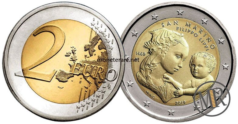 2 Euro Commemorativi San Marino 2019 Leonardo da Vinci